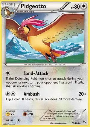 Pidgeotto 76/106 Flashfire