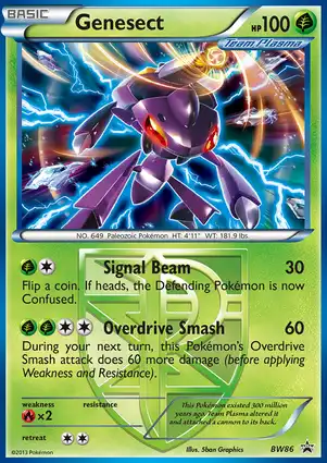 Genesect BW86 Black & White Promos