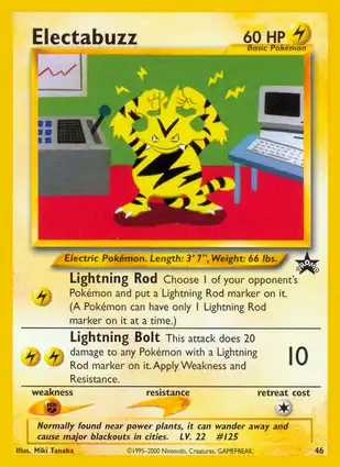 Electabuzz 46 Wizards of the Coast Promos