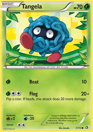Tangela 1/113 Legendary Treasures