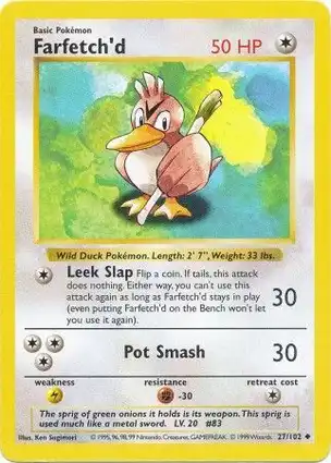 Farfetch'd 27/102 Base Set Shadowless