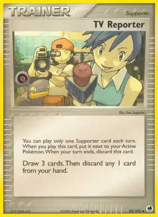 TV Reporter 82/101 EX Dragon Frontiers