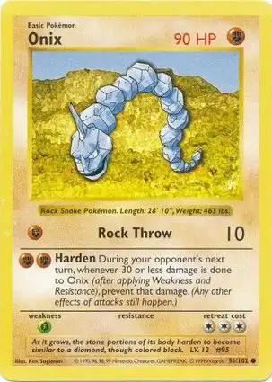 Onix 56/102 Base Set Shadowless