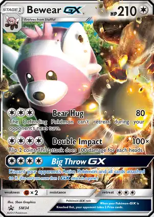 Bewear GX SM34 Sun & Moon Promos