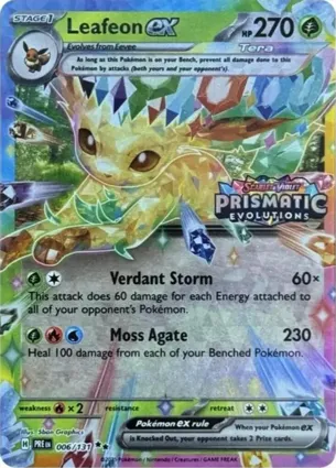 Leafeon ex 006/131 Prismatic Evolutions