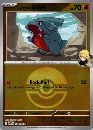 Cynthia's Gible 109/217 Ascended Heroes