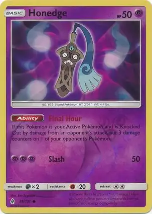 Honedge 46/131 Forbidden Light