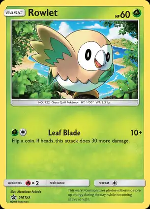 Rowlet SM153 Sun & Moon Promos