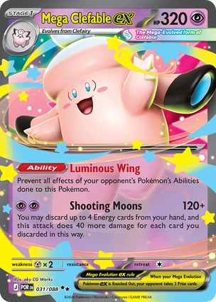 Mega Clefable ex 031/088 Perfect Order