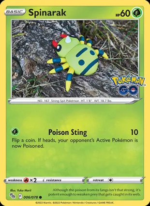 Spinarak 006/078 Pokémon GO