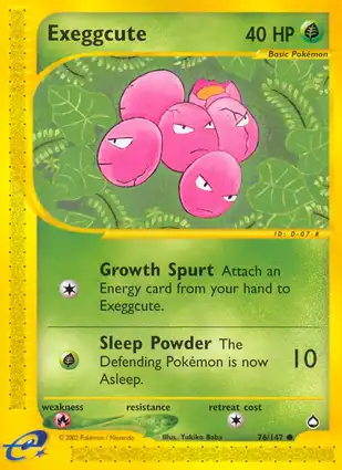 Exeggcute 76/147 Aquapolis