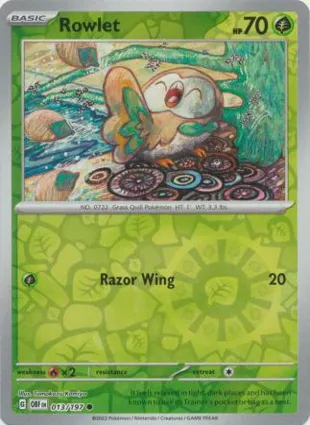 Rowlet 013/197 Obsidian Flames