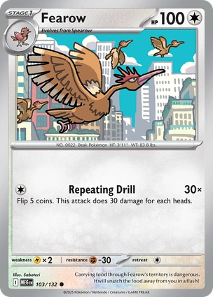 Fearow 103/132 Mega Evolution