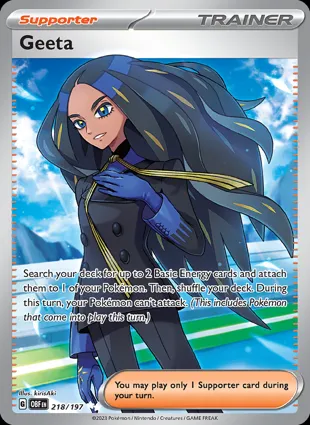 Geeta 218/197 Obsidian Flames