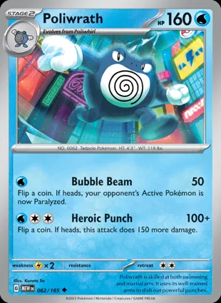 Poliwrath 062/165 Scarlet & Violet 151