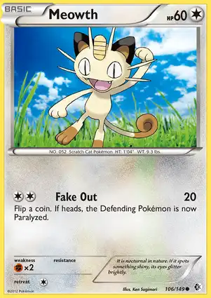 Meowth 106/149 Boundaries Crossed
