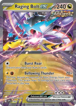 Raging Bolt ex 145 Scarlet & Violet Promos
