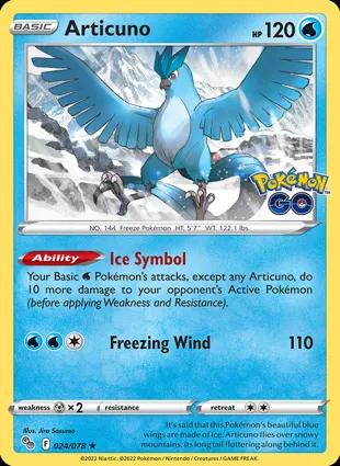 Articuno 024/078 Pokémon GO