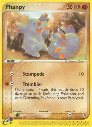 Phanpy 62/109 EX Ruby & Sapphire