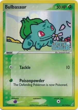 Bulbasaur 45/100 EX Crystal Guardians