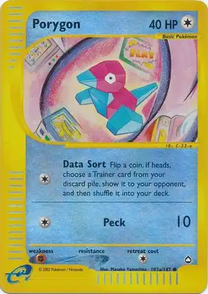 Porygon 103a/147 Aquapolis