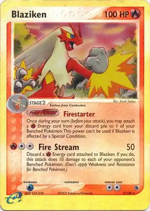 Blaziken 3/109 EX Ruby & Sapphire
