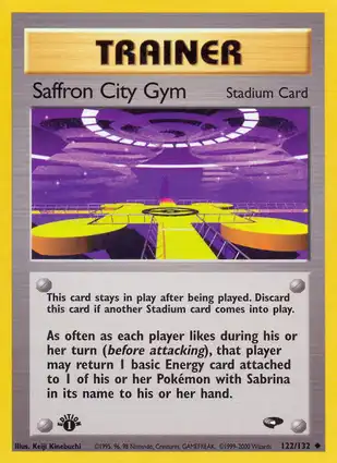 Saffron City Gym 122/132 Gym Challenge 1st Edition