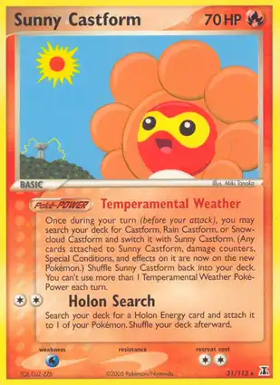 Sunny Castform 31/113 EX Delta Species