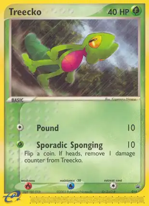 Treecko 016 EX Nintendo Promos