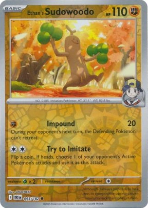 Ethan's Sudowoodo 093/182 Destined Rivals