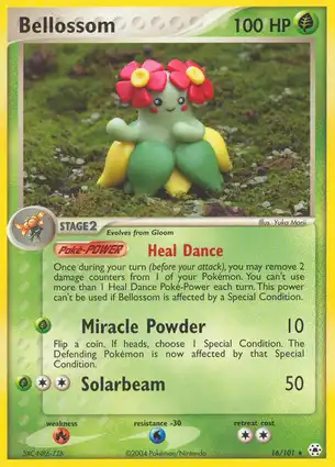 Bellossom 16/101 EX Hidden Legends