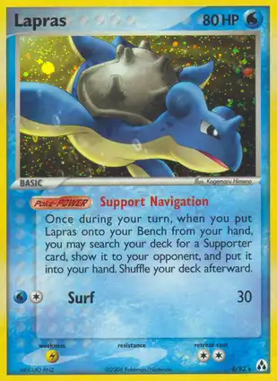 Lapras 8/92 EX Legend Maker
