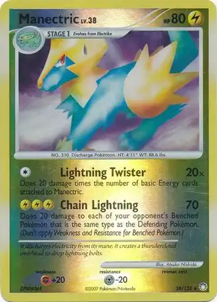 Manectric 28/123 Mysterious Treasures