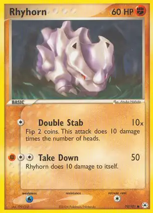 Rhyhorn 70/101 EX Hidden Legends