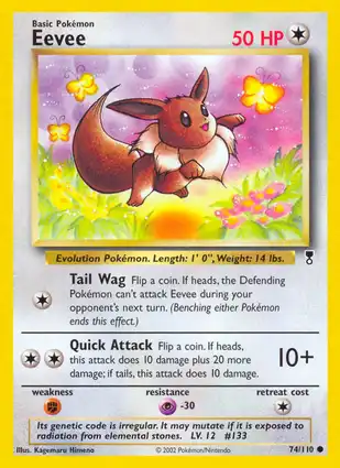 Eevee 74/110 Legendary Collection