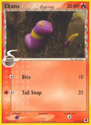 Ekans 47/101 EX Dragon Frontiers