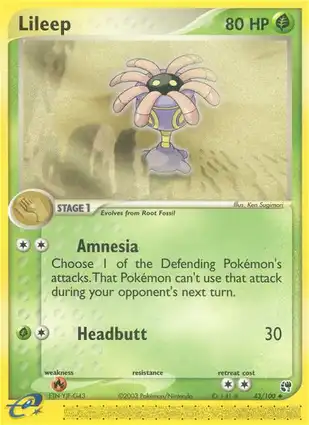 Lileep 43/100 EX Sandstorm