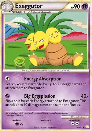 Exeggutor 18/123 HeartGold & SoulSilver