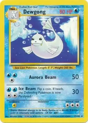 Dewgong 25/102 Base Set Unlimited