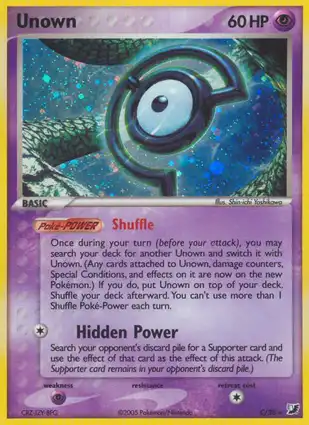 Unown C/28 EX Unseen Forces