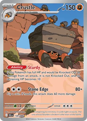 Crustle 130/086 Black Bolt