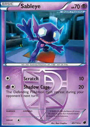 Sableye 49/116 Plasma Freeze