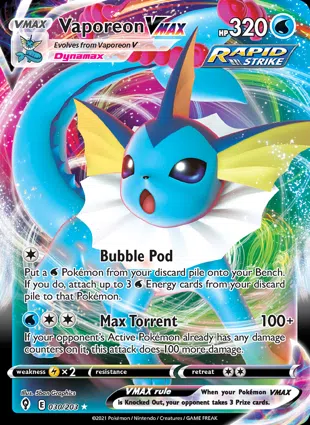 Vaporeon VMAX 030/203 Evolving Skies