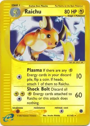 Raichu 61/165 Expedition Base Set