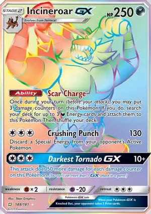 Incineroar-GX 188/181 Team Up