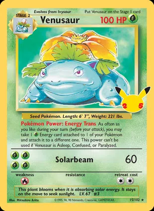 Venusaur 15/102 Celebrations