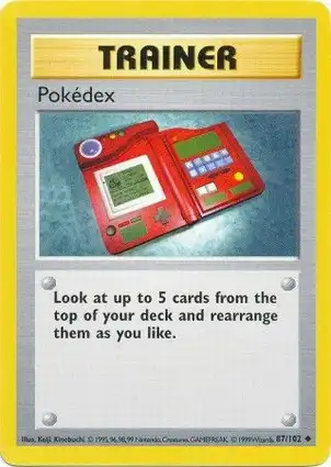 Pokédex 87/102 Base Set Shadowless