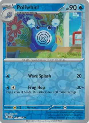 Poliwhirl 061/165 Scarlet & Violet 151
