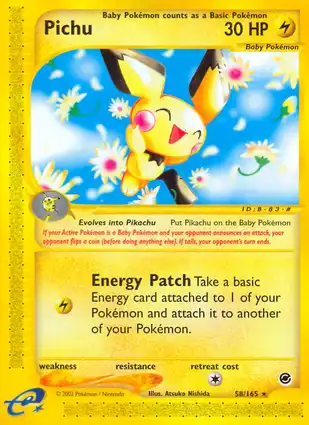 Pichu 58/165 Expedition Base Set