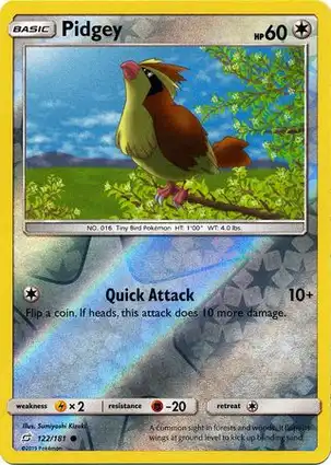 Pidgey 122/181 Team Up